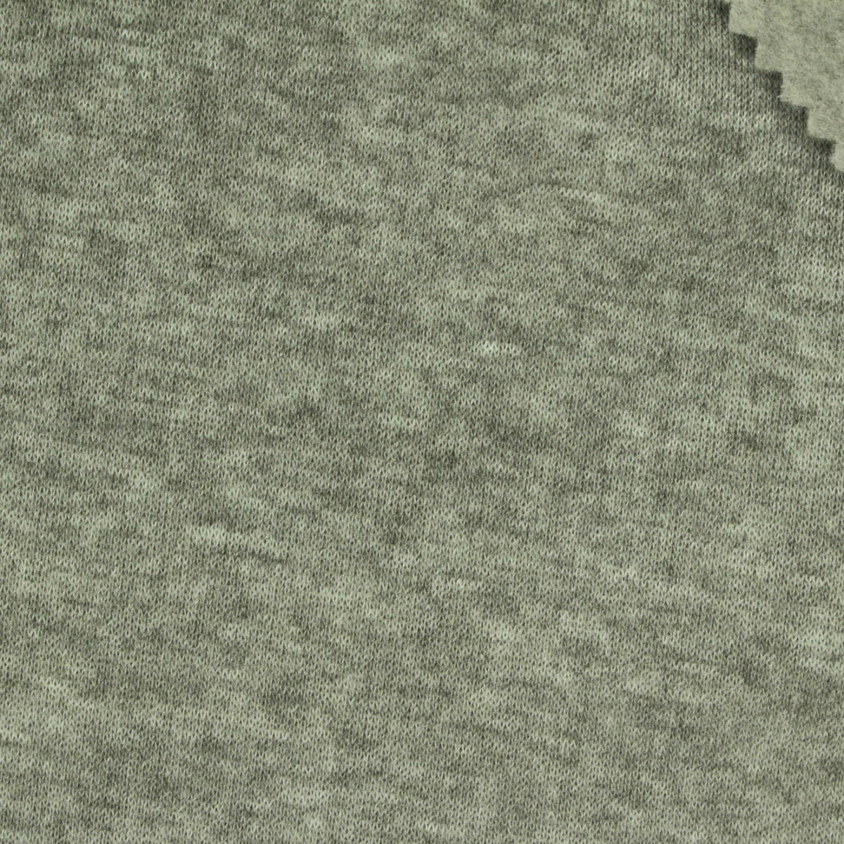 Heathered Grey-Green Marl Jersey Knit, Polyester, 210 gsm