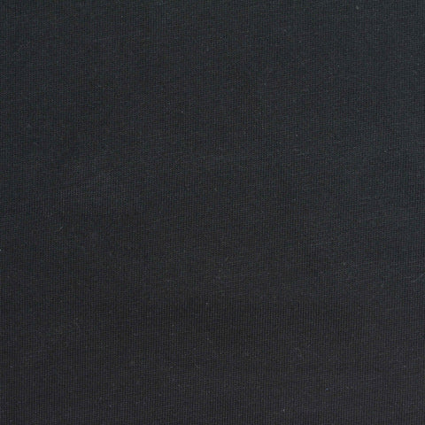 Cotton Polyester Knit Fabric, 90 gsm, 120 cm — Black