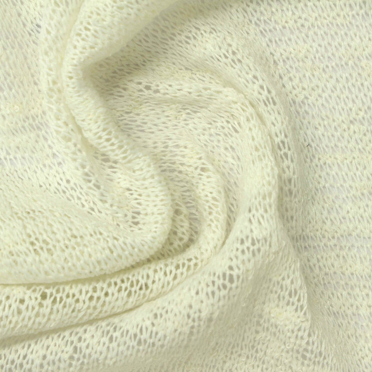 Beige Openwork Chunky Knit, Poly-Viscose
