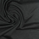 Polyester Stretch Jersey Knit Fabric, 190 gsm — Black