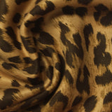 Brown Leopard Faux Suede, Polyester