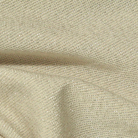 Viscose Polyester Metallic Stretch Jersey Knit Fabric, 170 gsm — Beige