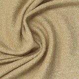 Polyester Metallic Stretch French Terry Fabric, 180 gsm — Khaki