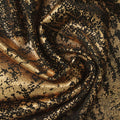 Gold Abstract Jersey Knit, Polyester, 160 gsm