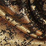 Gold Abstract Jersey Knit, Polyester — texture