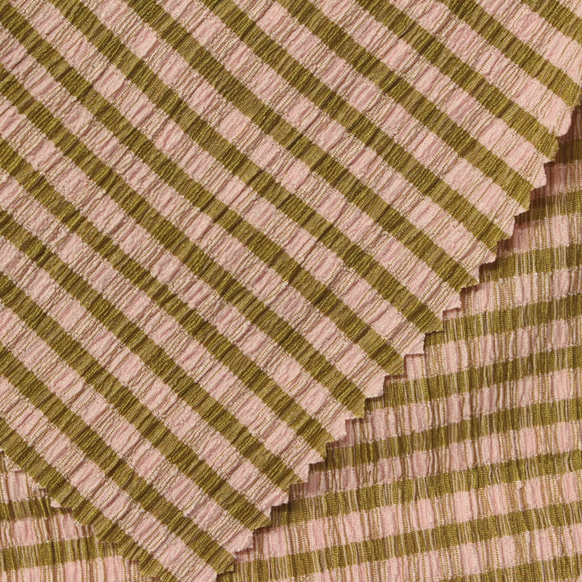 Pink Stripe Warp Knit