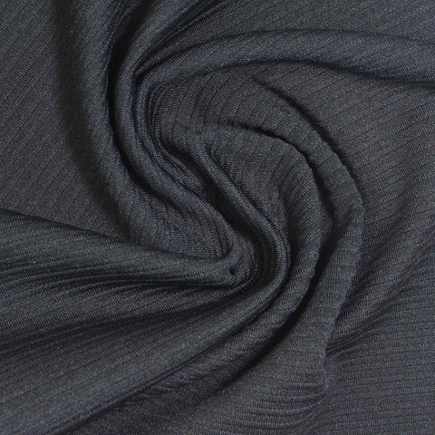Polyester Stretch Knit Fabric, 230 gsm — Navy