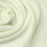 Polyester Stretch Rib Knit Fabric, 240 gsm — Beige — texture