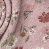 White Flowers Chunky Knit, Poly-Viscose — texture