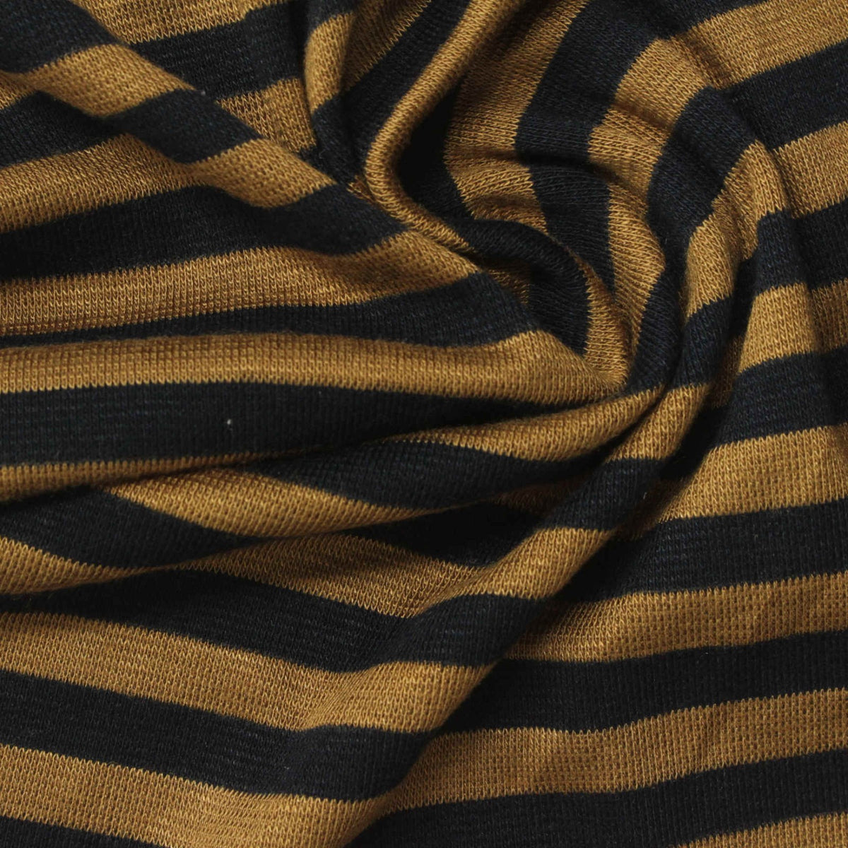 Black Horizontal-Stripe Rib Knit, Poly-Viscose, 230 gsm, ref EF-261879