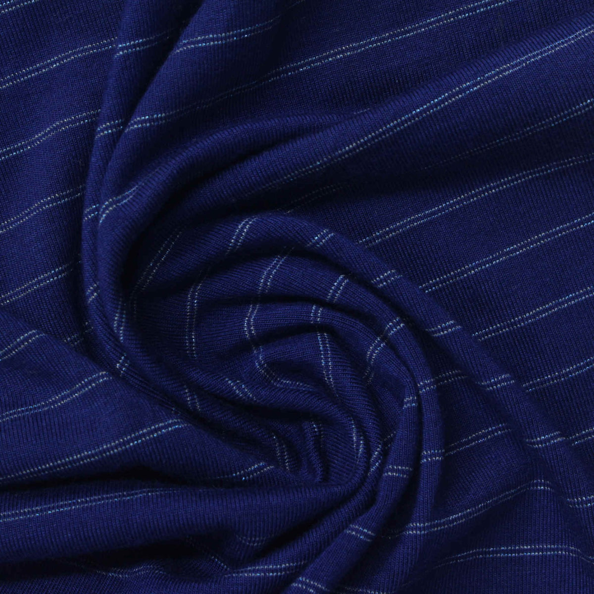 Light Blue Stripes Jersey Knit, Viscose, 230 gsm