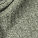 Polyester Viscose Stretch Waffle Knit Fabric, 170 gsm — Grey — texture