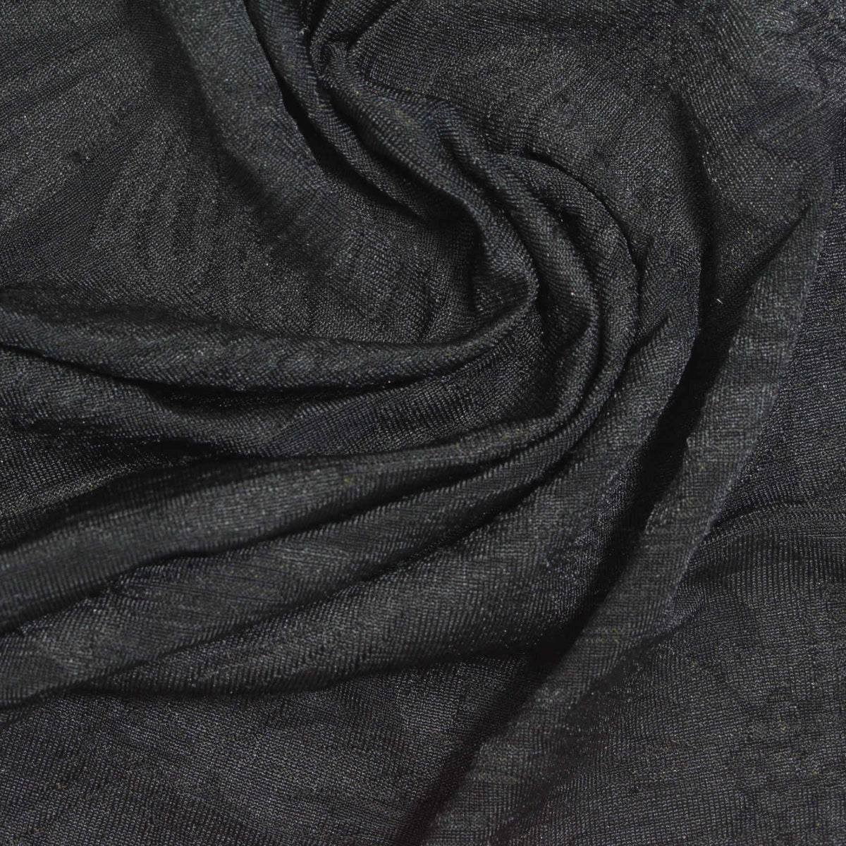 Black Tone-on-Tone Jersey Knit, Polyester, 190 gsm