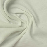 100% Cotton Rib Knit Fabric, 200 gsm — White