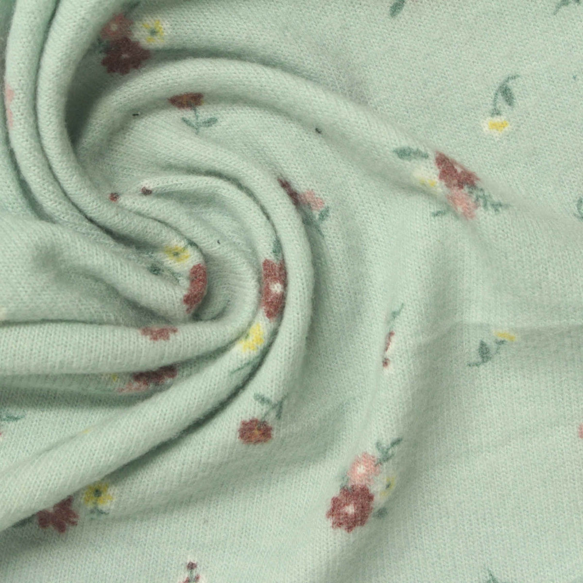 Red Flowers Chunky Knit, Poly-Viscose