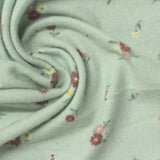 Red Flowers Chunky Knit, Poly-Viscose