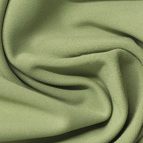 Polyester Stretch Sateen Fabric, 230 gsm — Green
