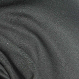 Polyester Stretch Sateen Fabric, 220 gsm — Black — texture