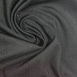 Polyester Stretch Sateen Fabric, 220 gsm — Black