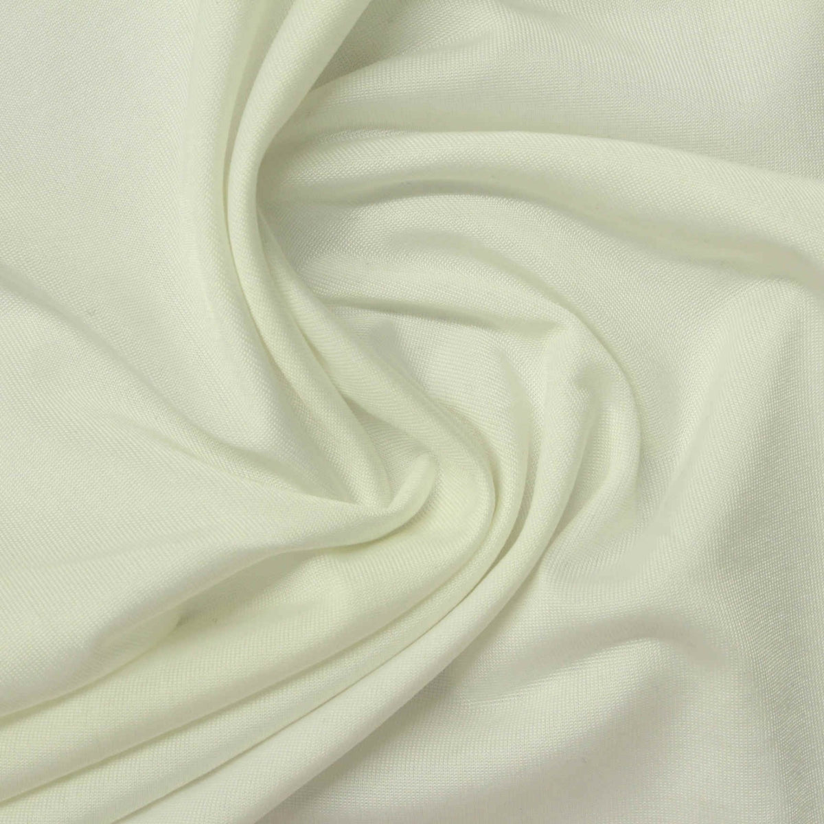 Polyester Stretch Jersey Knit Fabric, 180 gsm — White