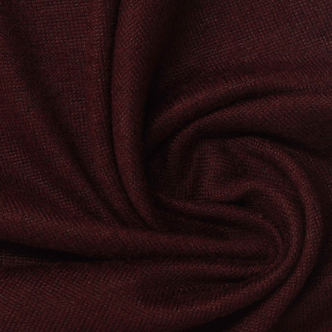 Deep Red Marl Chunky Knit, Polyester