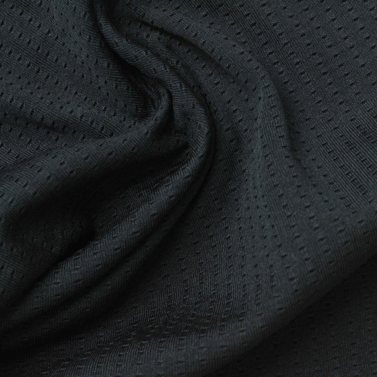 Black Tone-on-Tone Square Mesh, Polyester