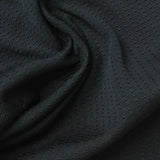 Black Tone-on-Tone Square Mesh, Polyester