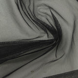 100% Polyester Mesh Fabric, 38 gsm, 160 cm — Black