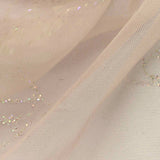 Beige Glitter Mesh, Polyester — texture