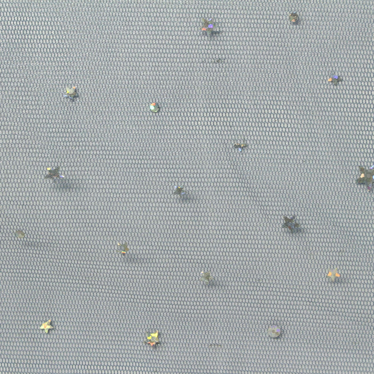 Blue Iridescent-Star Mesh, Polyester