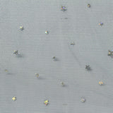 Blue Iridescent-Star Mesh, Polyester