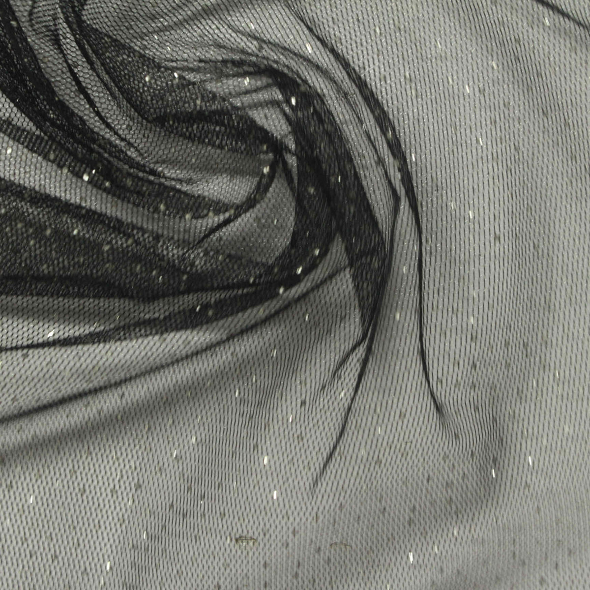 Silver Dots Mesh, Nylon