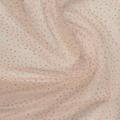 Gold Glitter-Dot Knit, Polyester