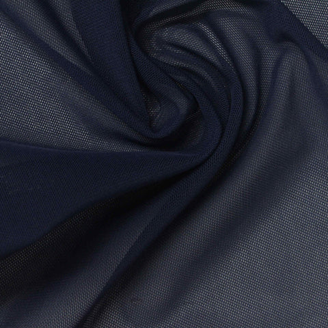 100% Polyester Mesh Fabric, 80 gsm, 160 cm — Navy