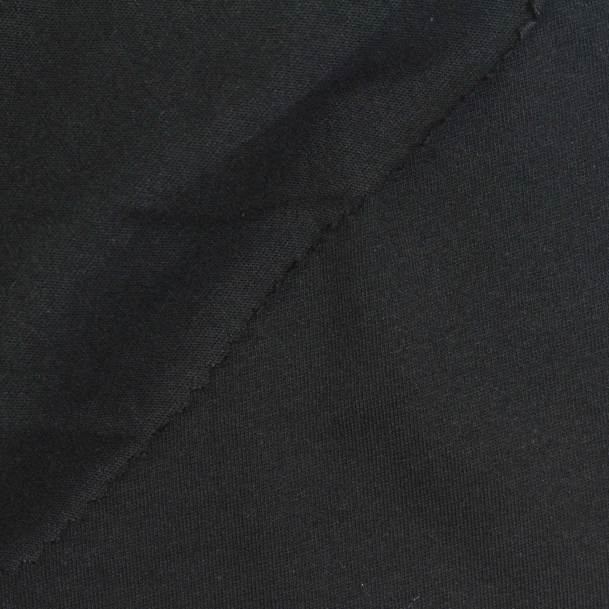 100% Cotton Jersey Knit Fabric, 134 gsm, 165 cm — Black