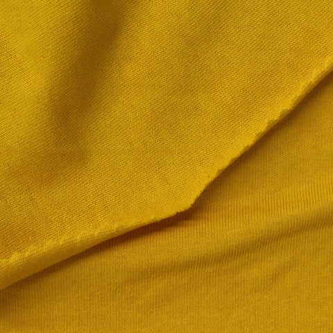 100% Cotton Jersey Knit Fabric, 204 gsm, 170 cm — Yellow