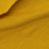 100% Cotton Jersey Knit Fabric, 204 gsm, 170 cm — Yellow — texture
