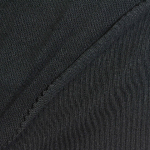 100% Cotton Jersey Knit Fabric, 210 gsm, 170 cm — Black