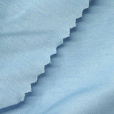 100% Cotton Interlock Knit Fabric, 170 gsm, 160 cm — Blue — texture