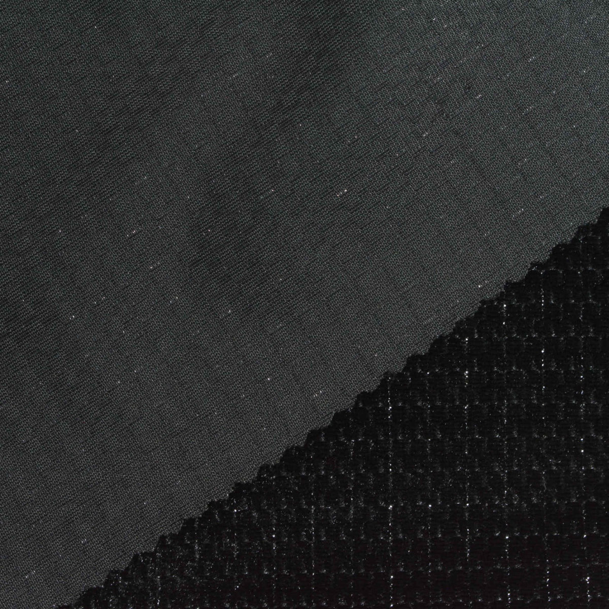 Grey Tone-on-Tone Grid Jacquard, Polyester