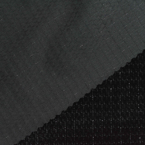 Grey Tone-on-Tone Grid Jacquard, Polyester