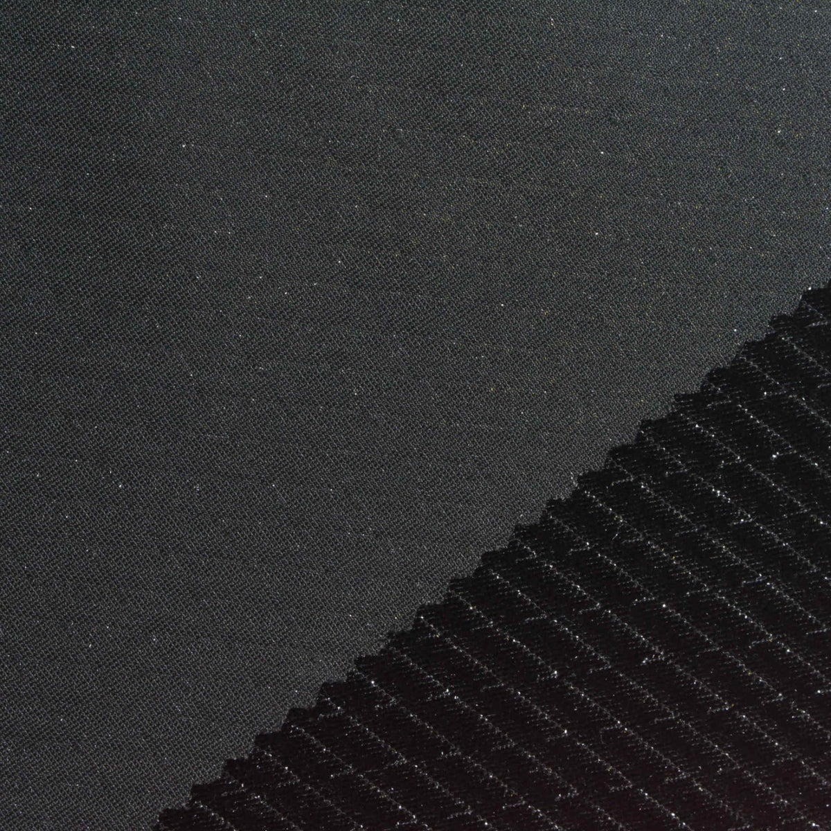 Polyester Stretch Knit Fabric, 240 gsm, 163 cm — Black