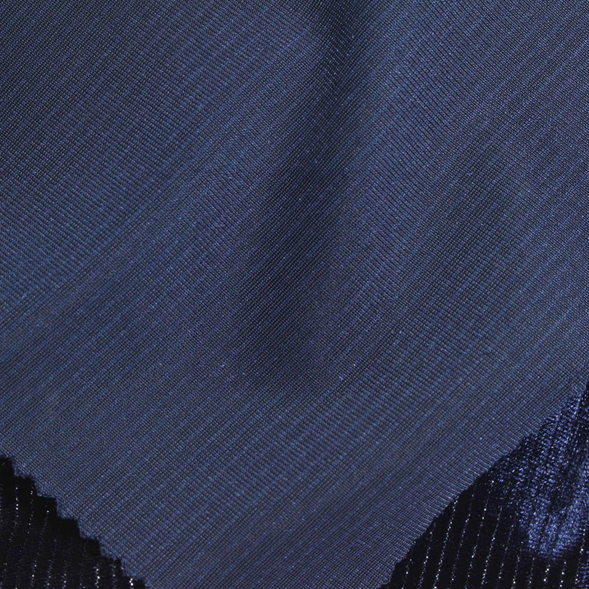 Dark Blue Marl Velvet, Polyester