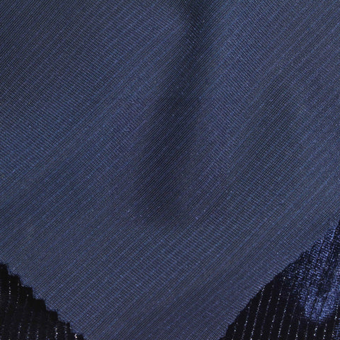 Dark Blue Marl Velvet, Polyester