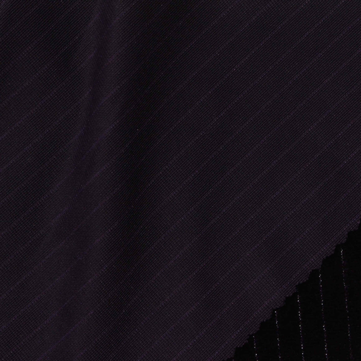 Dark Purple Pinstripe Corduroy, Polyester
