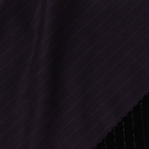 Dark Purple Pinstripe Corduroy, Polyester
