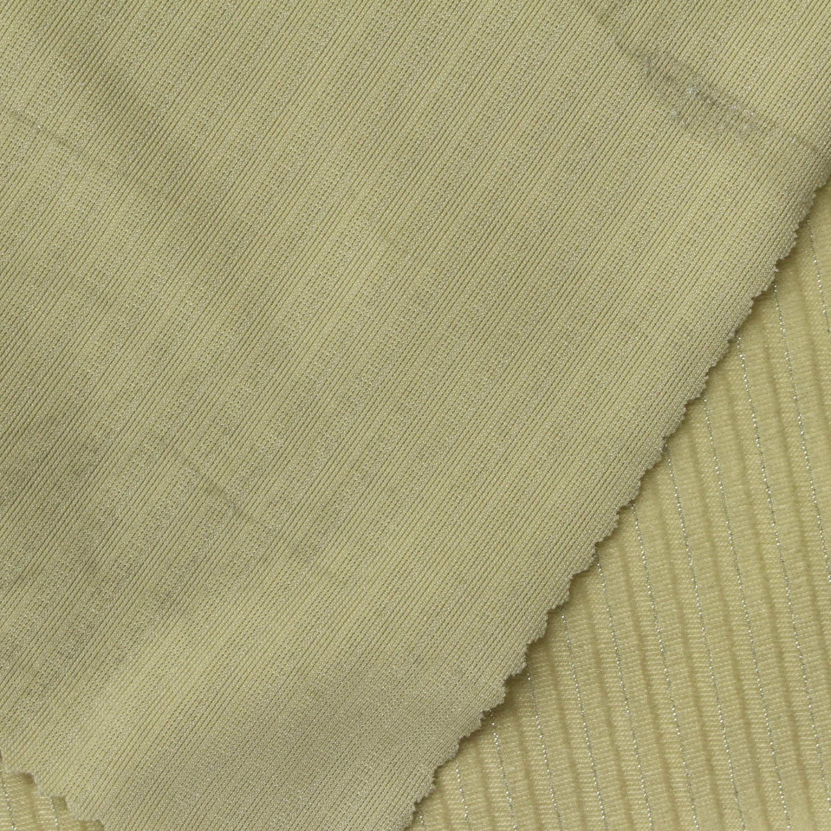 Polyester Stretch Knit Fabric, 230 gsm, 163 cm — Khaki
