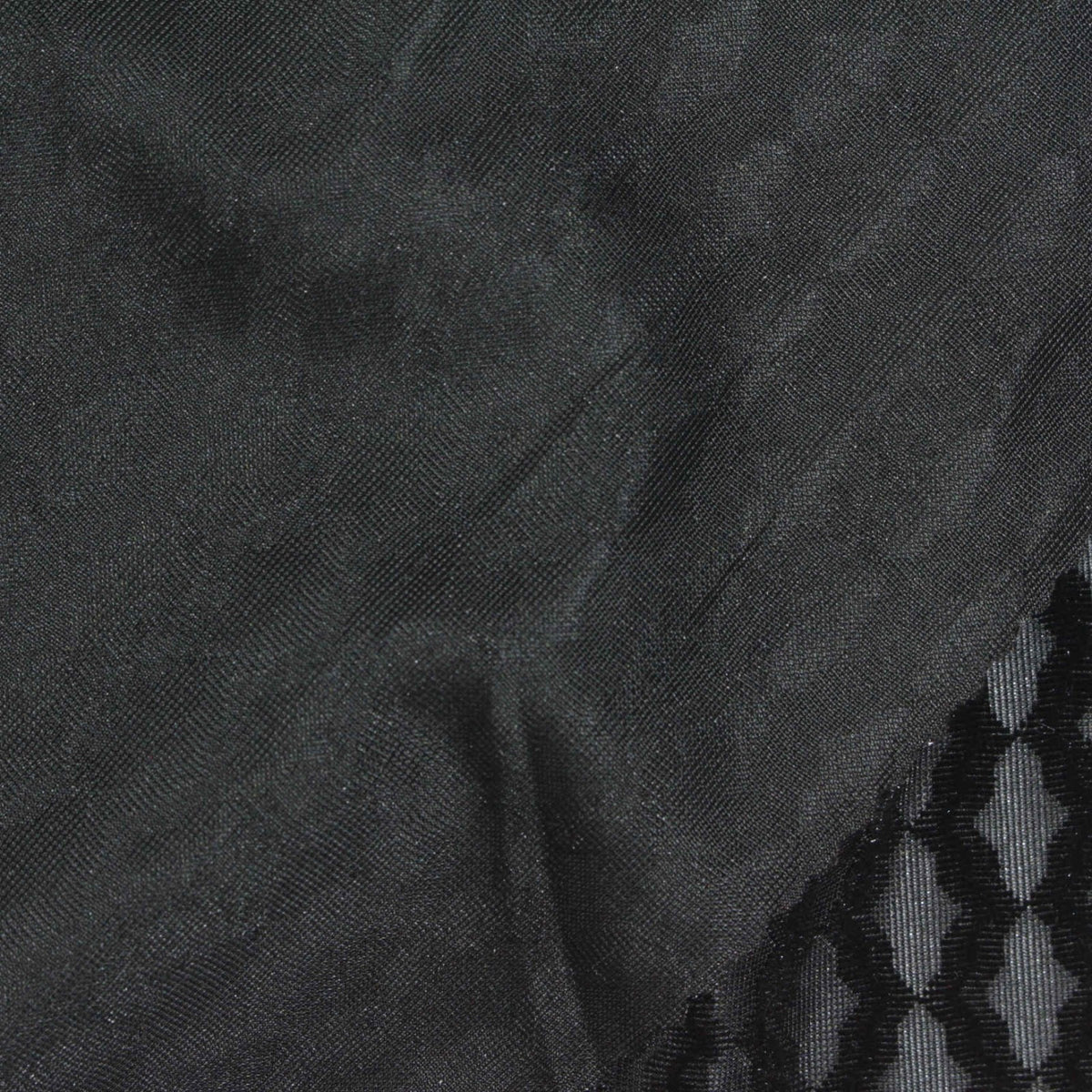 Black Tone-on-Tone Diamond Jacquard, Polyester, 240 gsm