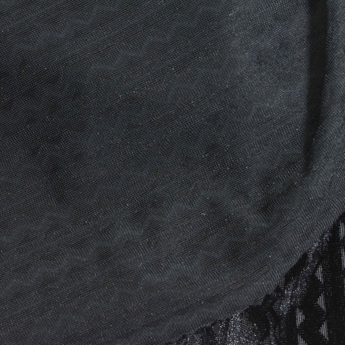 Polyester Stretch Knit Fabric, 235 gsm, 163 cm — Black
