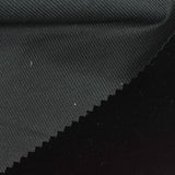 100% Polyester Velvet Fabric, 240 gsm, 150 cm — Black